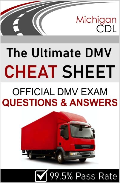 michigan cdl test cheat sheet